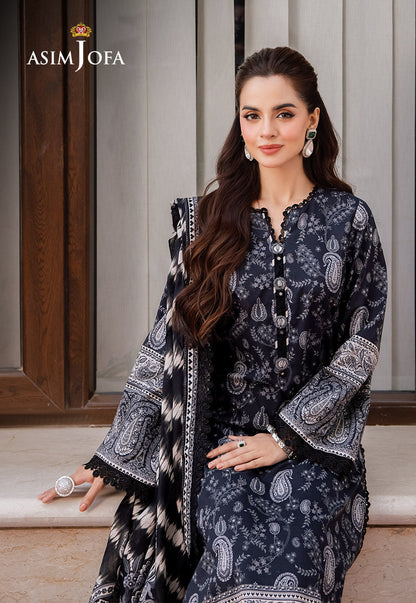 AJCM-09 PRINTED LAWN 3 PCS