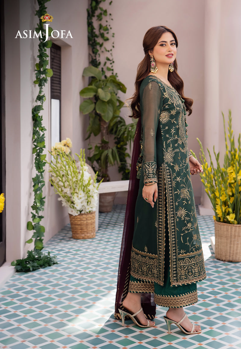 AJCF-10 EMBROIDERED CHIFFON  3 PCS
