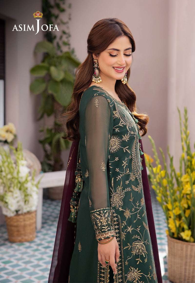AJCF-10 EMBROIDERED CHIFFON  3 PCS