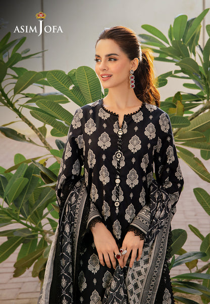 AJCM-06 PRINTED LAWN 3 PCS