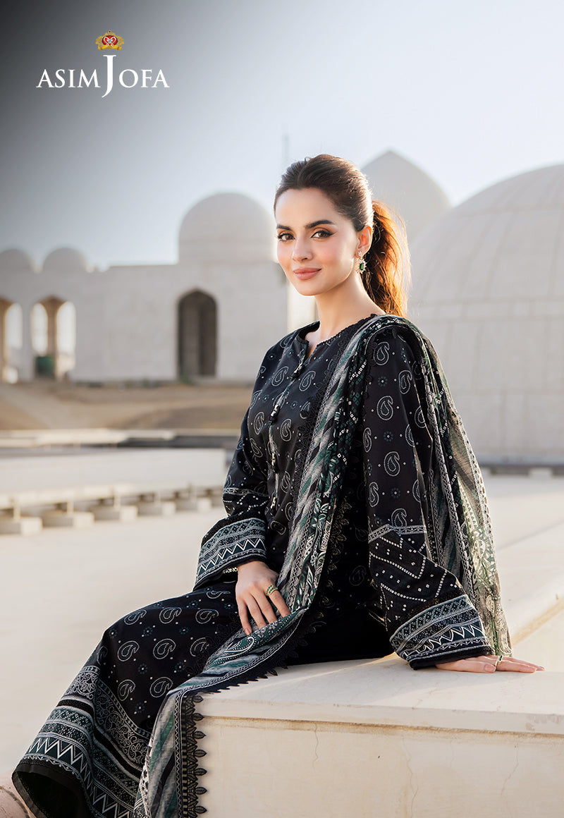 AJCM-01 PRINTED LAWN 3 PCS