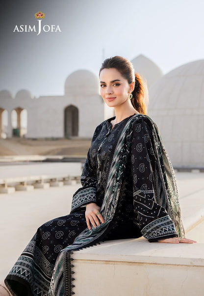 AJCM-01 PRINTED LAWN 3 PCS