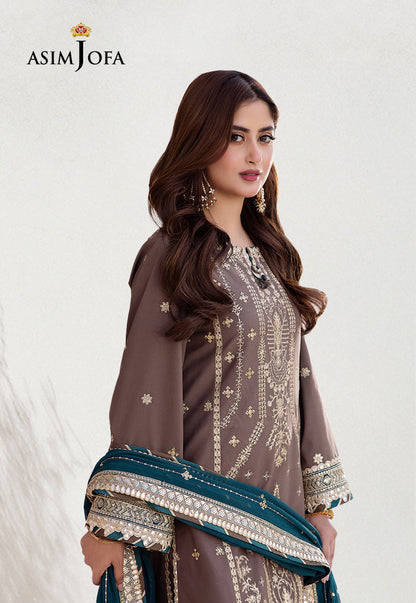 AJCF-30 EMBROIDERED JUMBO SILK 3 PCS