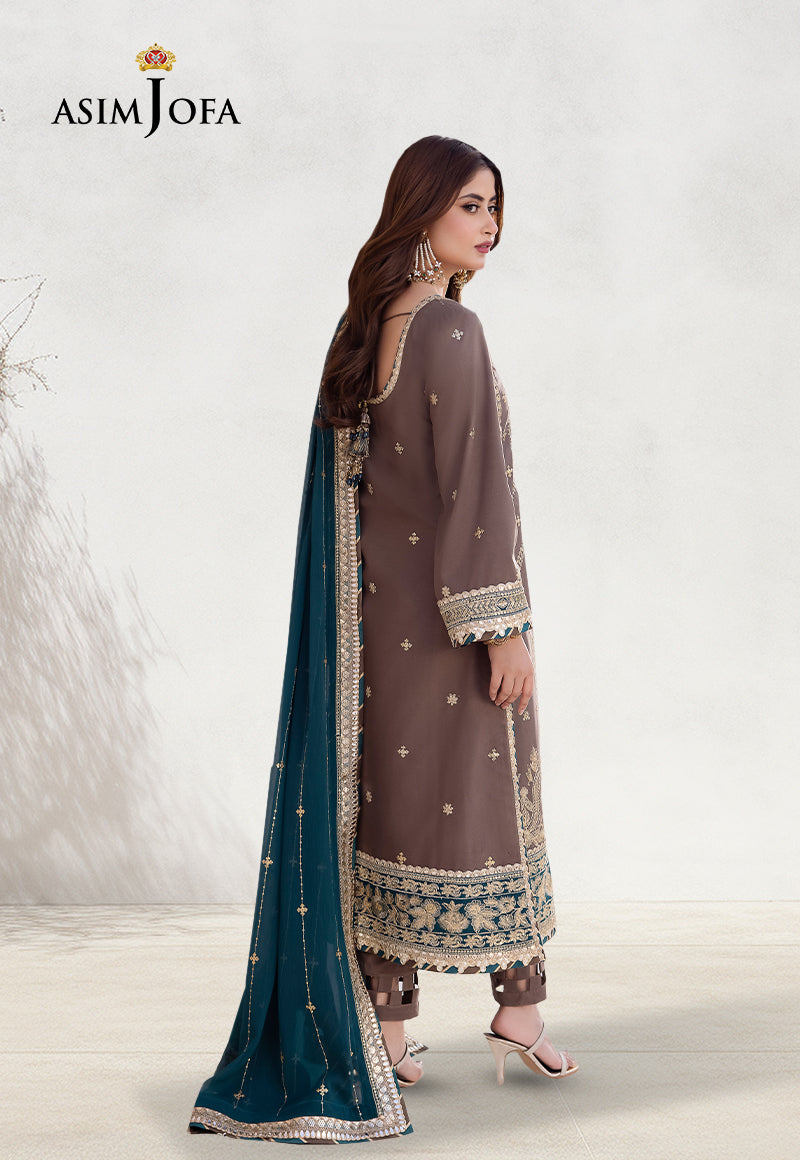 AJCF-30 EMBROIDERED JUMBO SILK 3 PCS