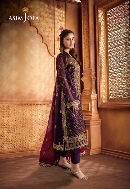 AJCF-02 EMBROIDERED CHIFFON 3 PCS