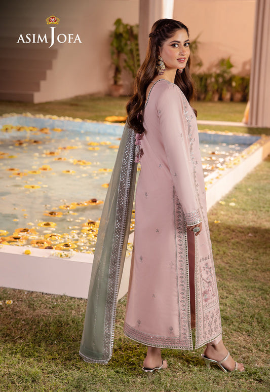 AJCFP-14 EMBROIDERED BOSKI SILK STITCHED 3 PCS