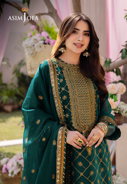 AJCF-03 EMBROIDERED CHIFFON 3 PCS