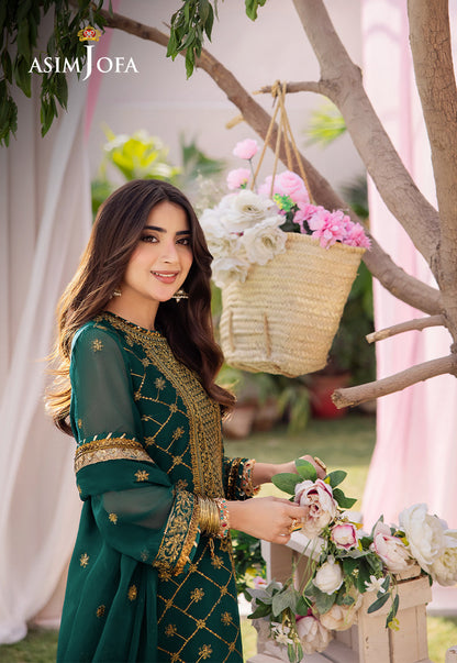 AJCF-03 EMBROIDERED CHIFFON 3 PCS