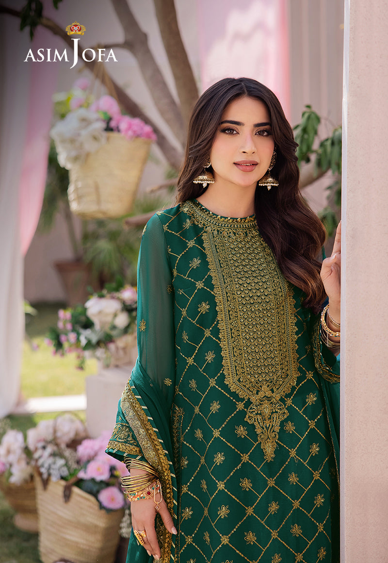 AJCF-03 EMBROIDERED CHIFFON 3 PCS