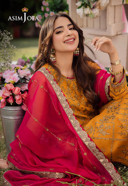 AJCF-25 EMBROIDERED CHIFFON 3 PCS