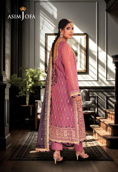 AJKK-24 EMBROIDERED CHIFFON 3 PCS