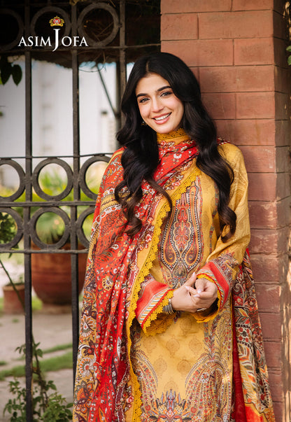 AJBB-08 PRINTED LAWN 3 PCS