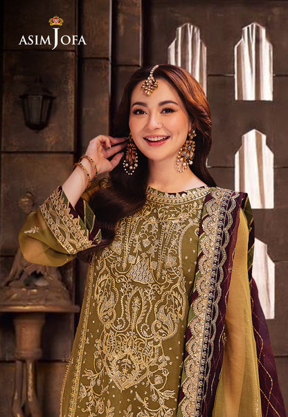 AJKK-23 EMBROIDERED CHIFFON 3 PCS