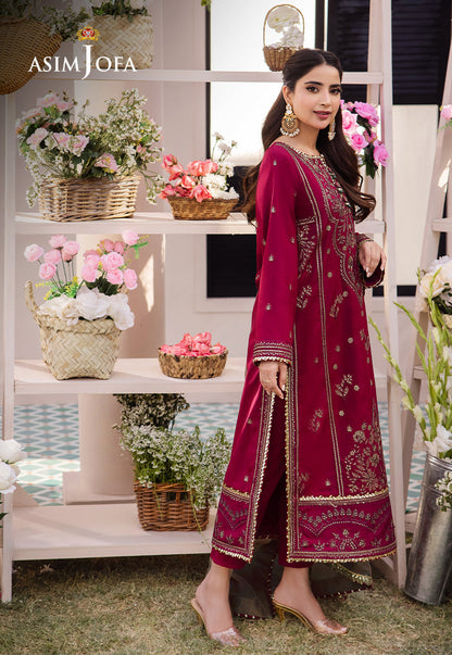 AJCF-20 EMBROIDERED BOSKI SILK 3 PCS