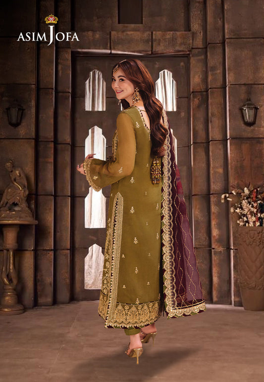 AJKK-23 EMBROIDERED CHIFFON 3 PCS