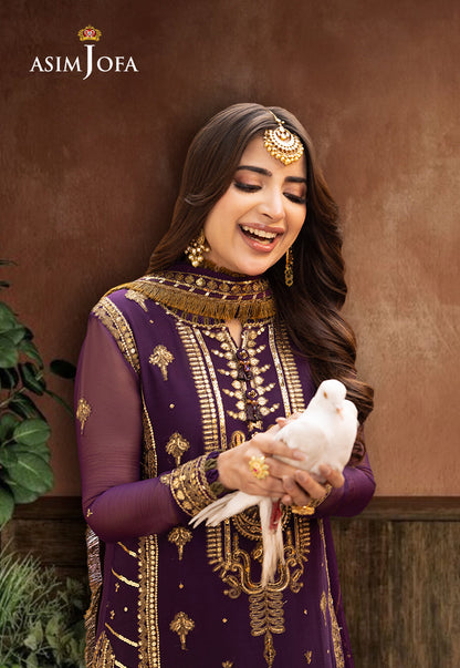 AJCD-17 EMBROIDERED CHIFFON 3 PCS