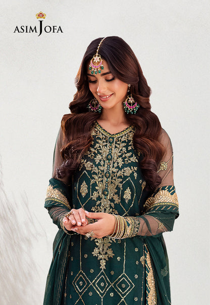 AJMJ-23 EMBROIDERED NET 3 PCS