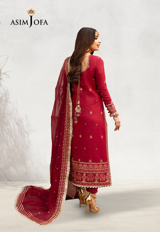 AJCD-25 EMBROIDERED TWISTED SILK 3 PCS