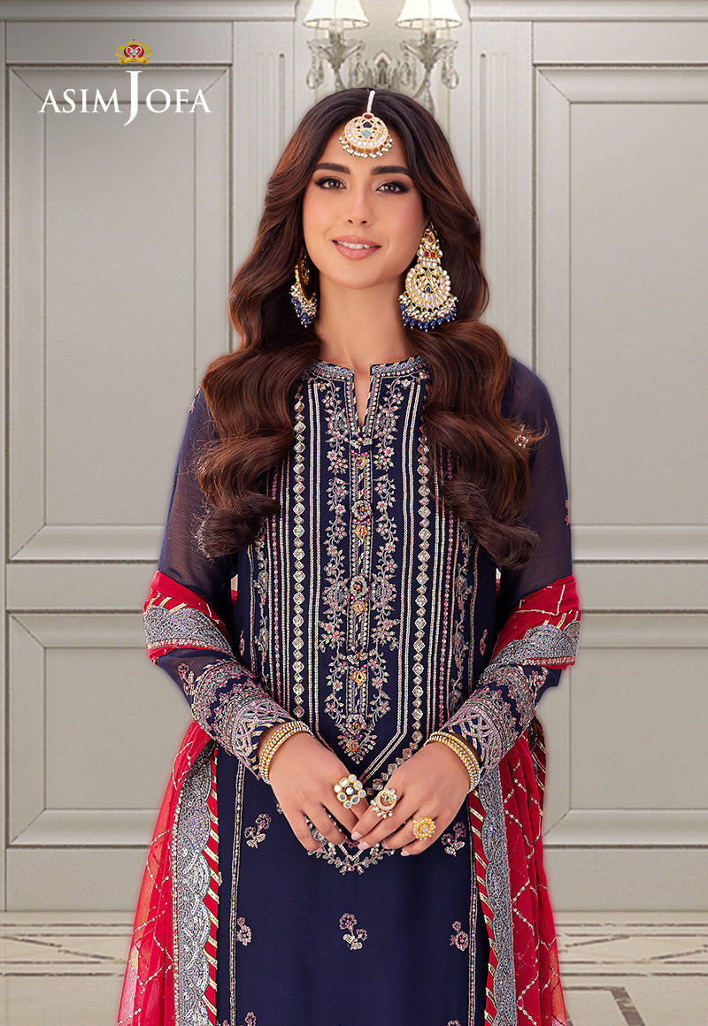 AJMJ-07 EMBROIDERED CHIFFON 3 PCS