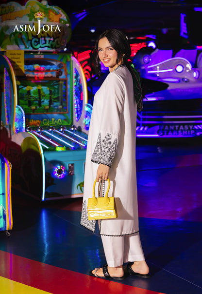 AJPB-65 EMBROIDERED RAW SILK 1PC