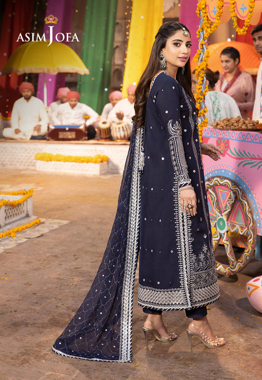 AJCD-24 EMBROIDERED TWISTED SILK 3 PCS