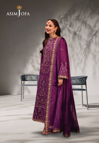 AJKK-07 EMBROIDERED TWISTED SILK 3 PCS