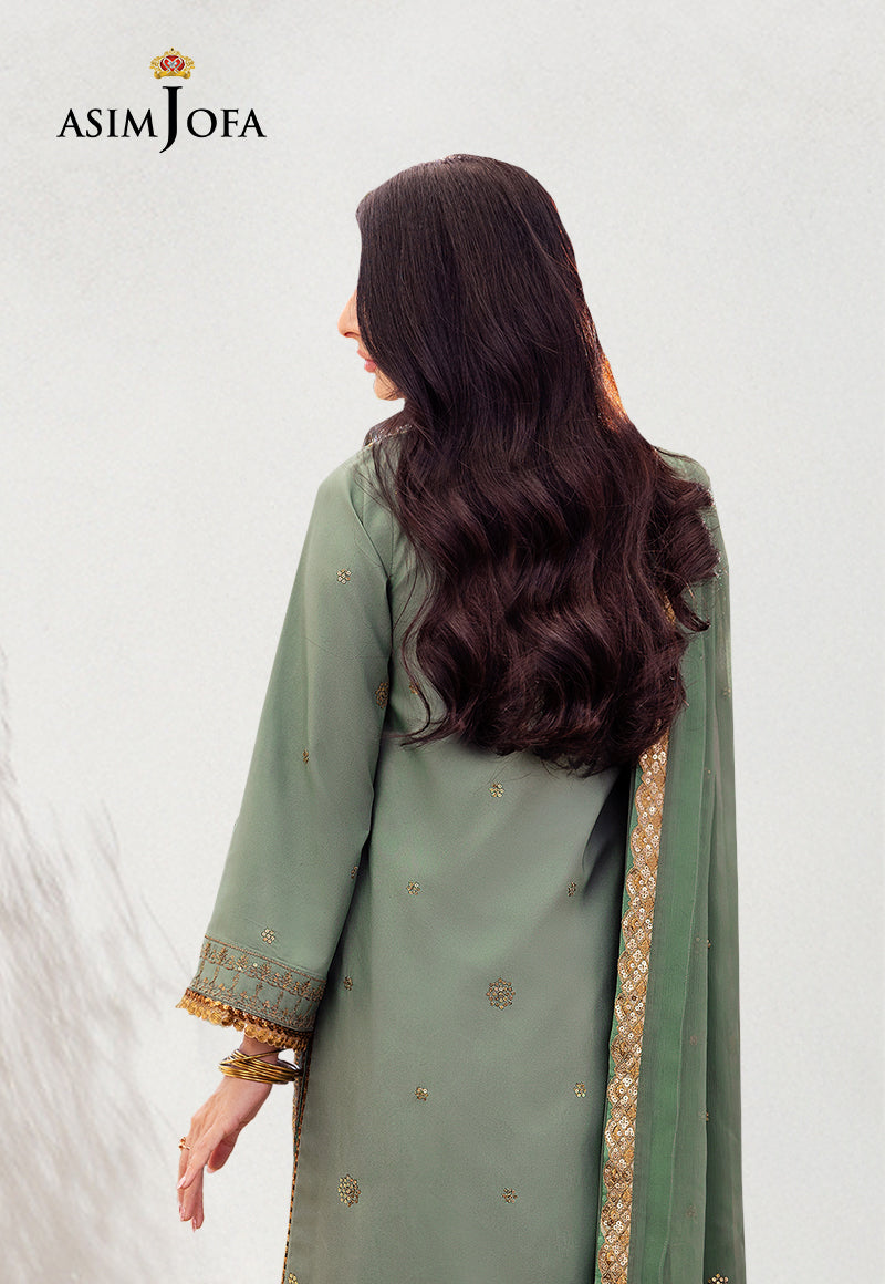 AJCF-15 EMBROIDERED JUMBO SILK 3 PCS