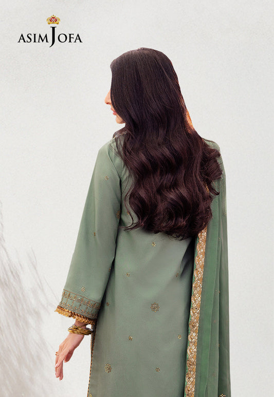 AJCF-15 EMBROIDERED JUMBO SILK 3 PCS