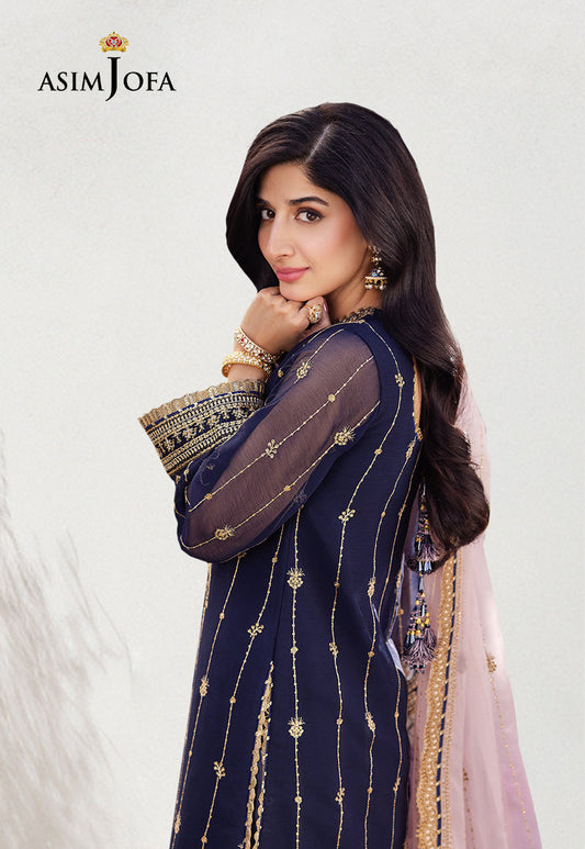 AJCF-09 EMBROIDERED CHIFFON  3 PCS