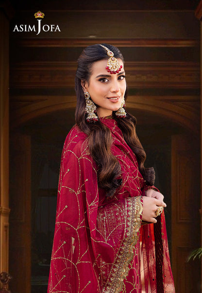 AJMJ-28 EMBROIDERED CHIFFON 3 PCS