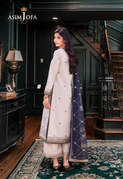 AJCF-13 EMBROIDERED BOSKI SILK 3 PCS