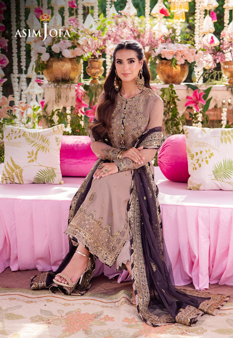 AJMJ-06 EMBROIDERED NET 3 PCS