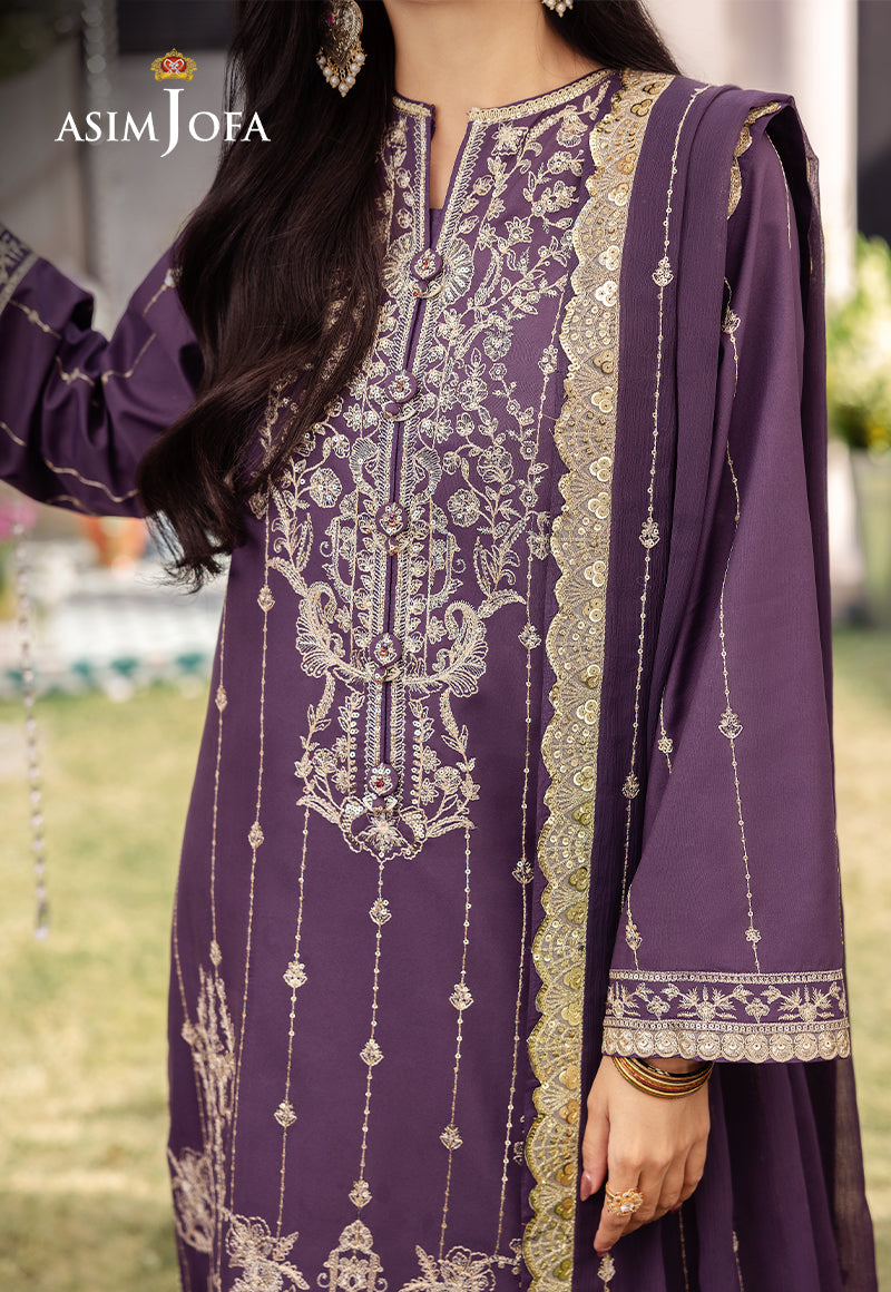 AJCF-29 EMBROIDERED JUMBO SILK 3 PCS