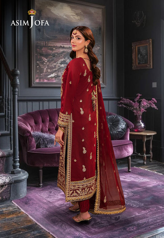 AJKK-20 EMBROIDERED TWISTED SILK 3 PCS