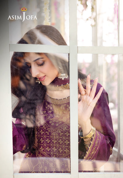 AJCFP-07 EMBROIDERED JUMBO SILK STITCHED 3 PCS