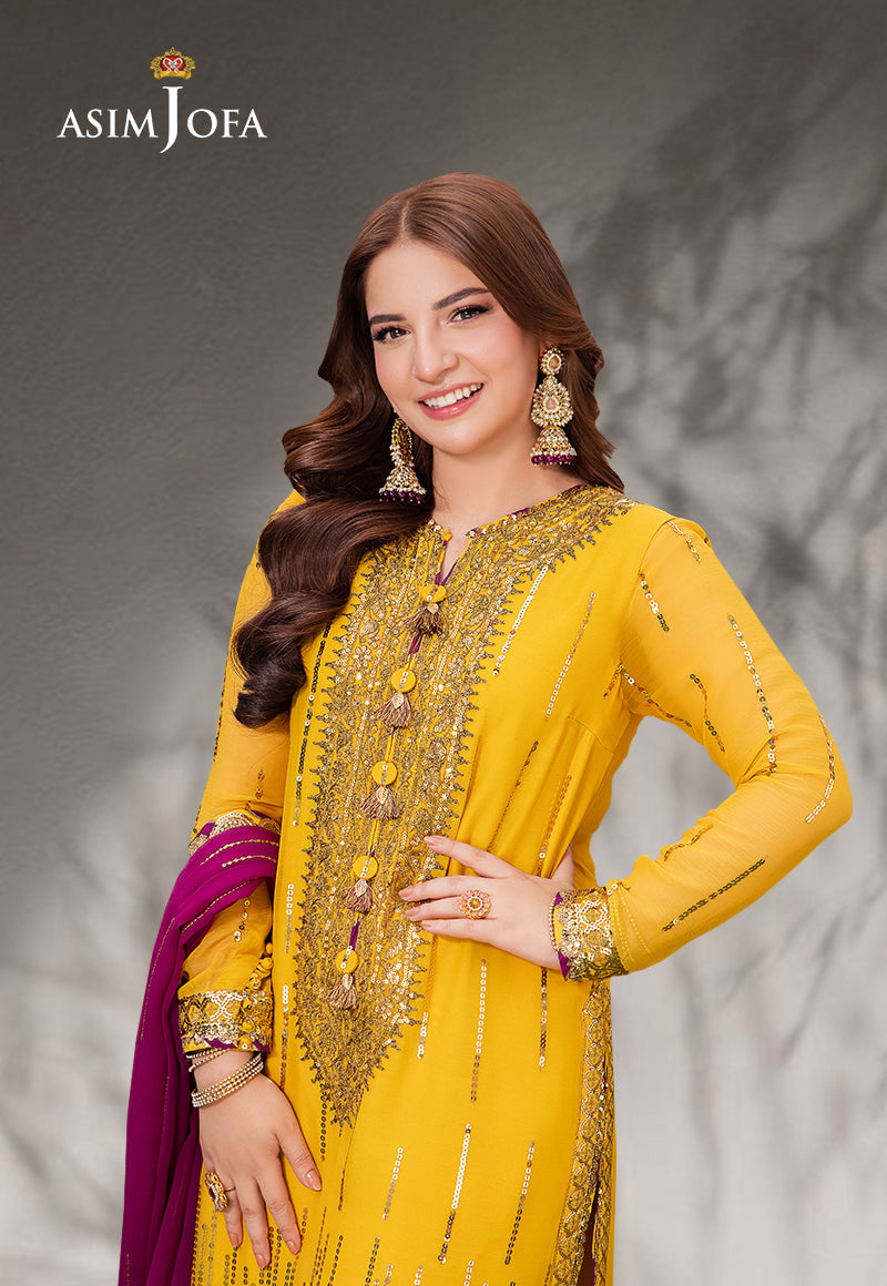 AJMJ-20 EMBROIDERED CHIFFON 3 PCS