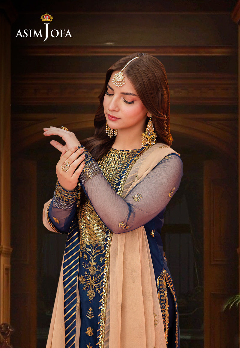 AJMJ-26 EMBROIDERED NET 3 PCS