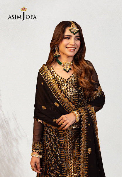 AJCD-19 EMBROIDERED CHIFFON 3 PCS