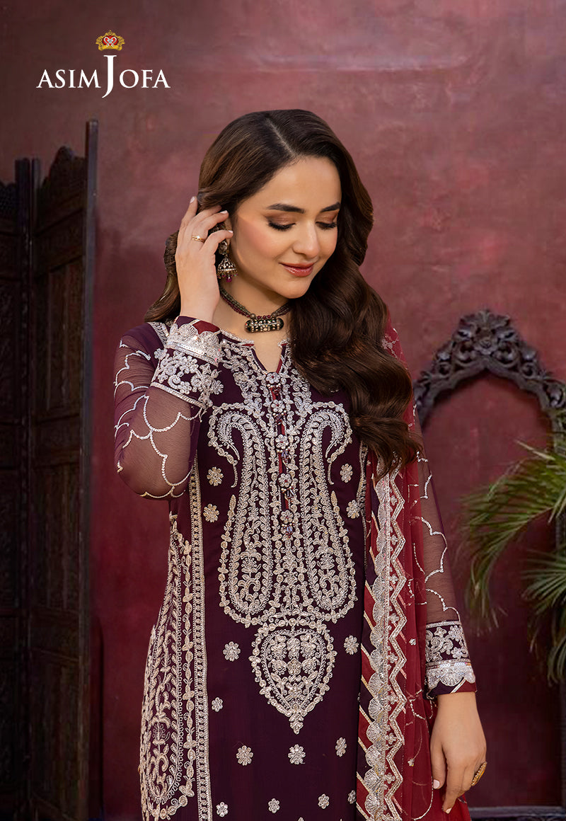 AJDA-01 EMBROIDERED CHIFFON 3 PCS