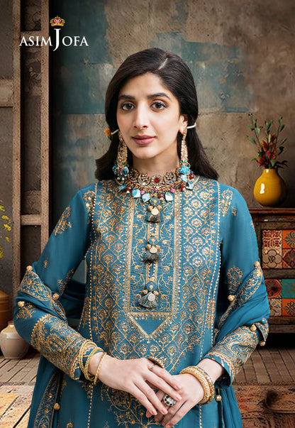 AJKM-04 EMBROIDERED SILK 3 PCS