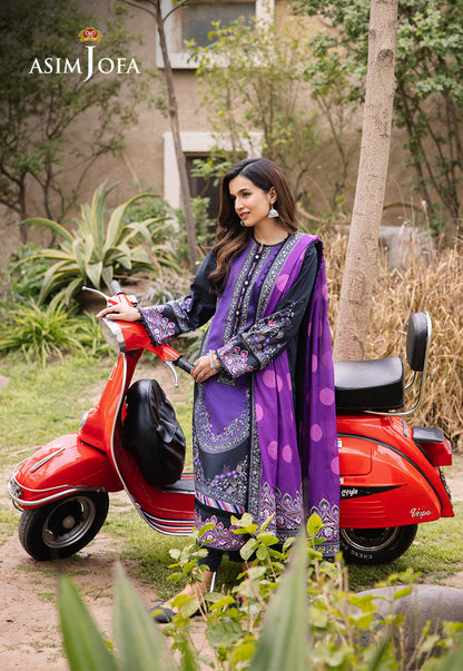 AJBU-15 PRINTED LAWN 3 PCS