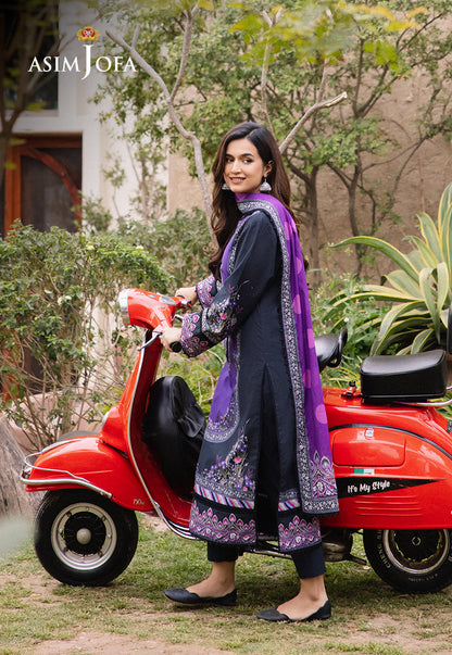 AJBU-15 PRINTED LAWN 3 PCS