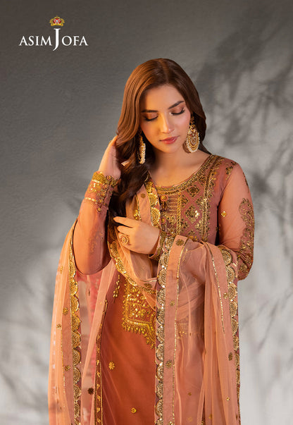 AJMJ-25 EMBROIDERED NET 3 PCS