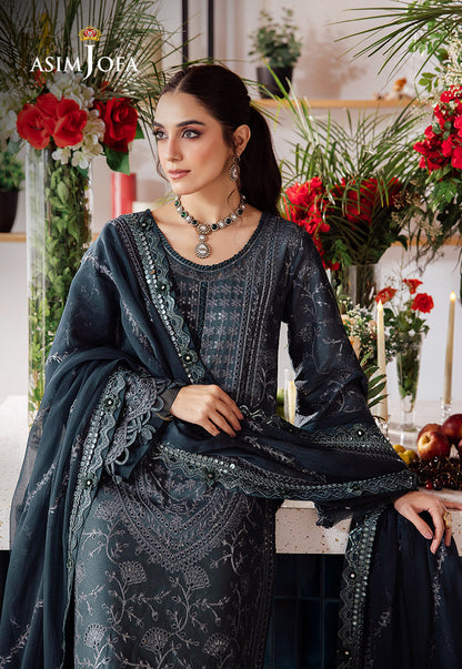 AJUR-01 EMBROIDERED LAWN 3 PCS
