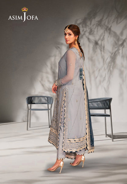 AJKK-17 EMBROIDERED CHIFFON 3 PCS