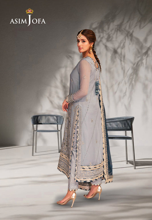 AJKK-17 EMBROIDERED CHIFFON 3 PCS