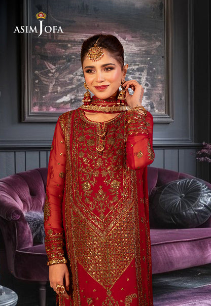 AJCD-13 EMBROIDERED CHIFFON 3 PCS