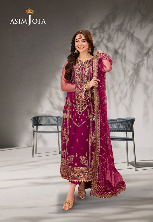 AJMJ-09 EMBROIDERED NET 3 PCS