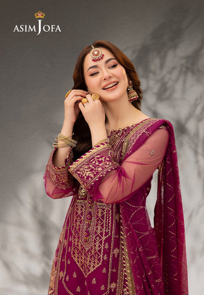 AJMJ-09 EMBROIDERED NET 3 PCS