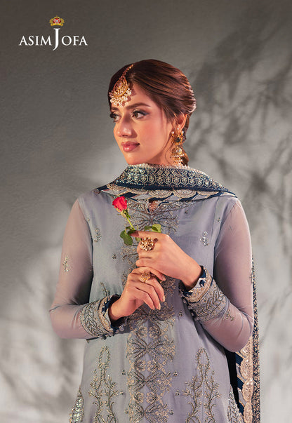 AJKK-17 EMBROIDERED CHIFFON 3 PCS
